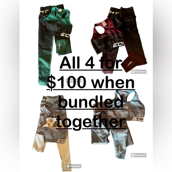 Echt workout outfit - Ombre black-green - Picture 7 of 7